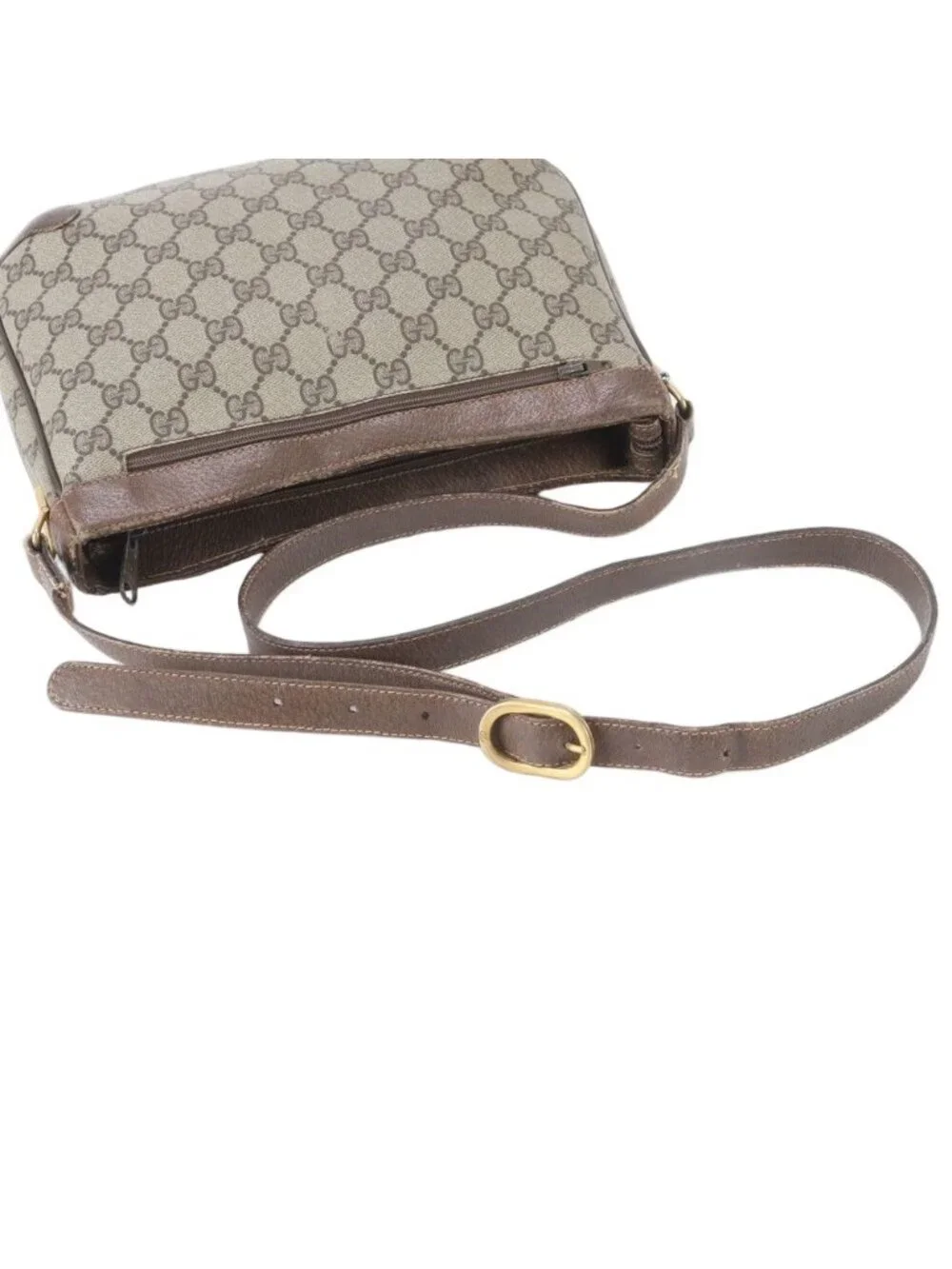 ★SOLD★ Gucci Vintage GG Supreme Leather Shoulder Bag Crossbody Hand Tote - Picture 2 of 11